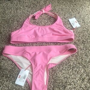 Solid & Stripped two piece new with tags